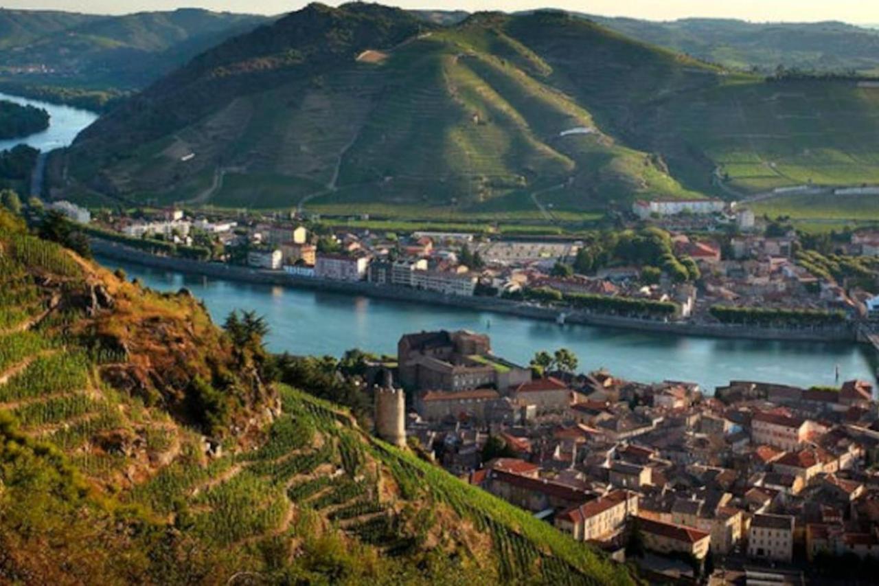 Charmant Petit F1 Lägenhet Tain-lʼHermitage Exteriör bild